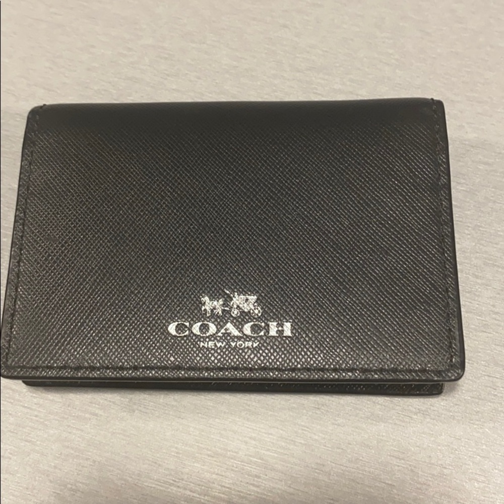 COACH Card Holder/Wallet - Black